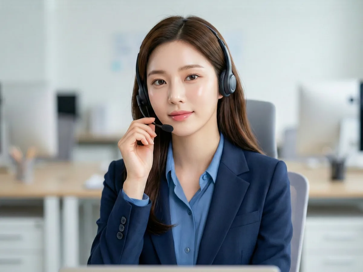 상담원이 페이레터 소액결제 되는곳 문의를 확인하는 모습